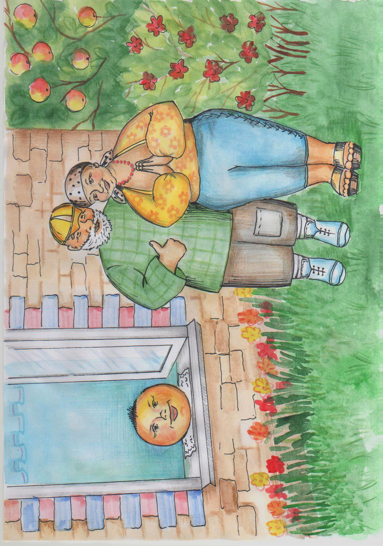 Иллюстрация к сказке " Колобок "