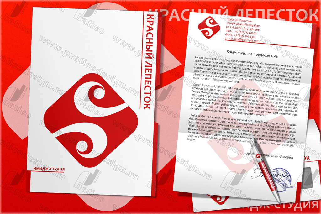 Красный лепесток