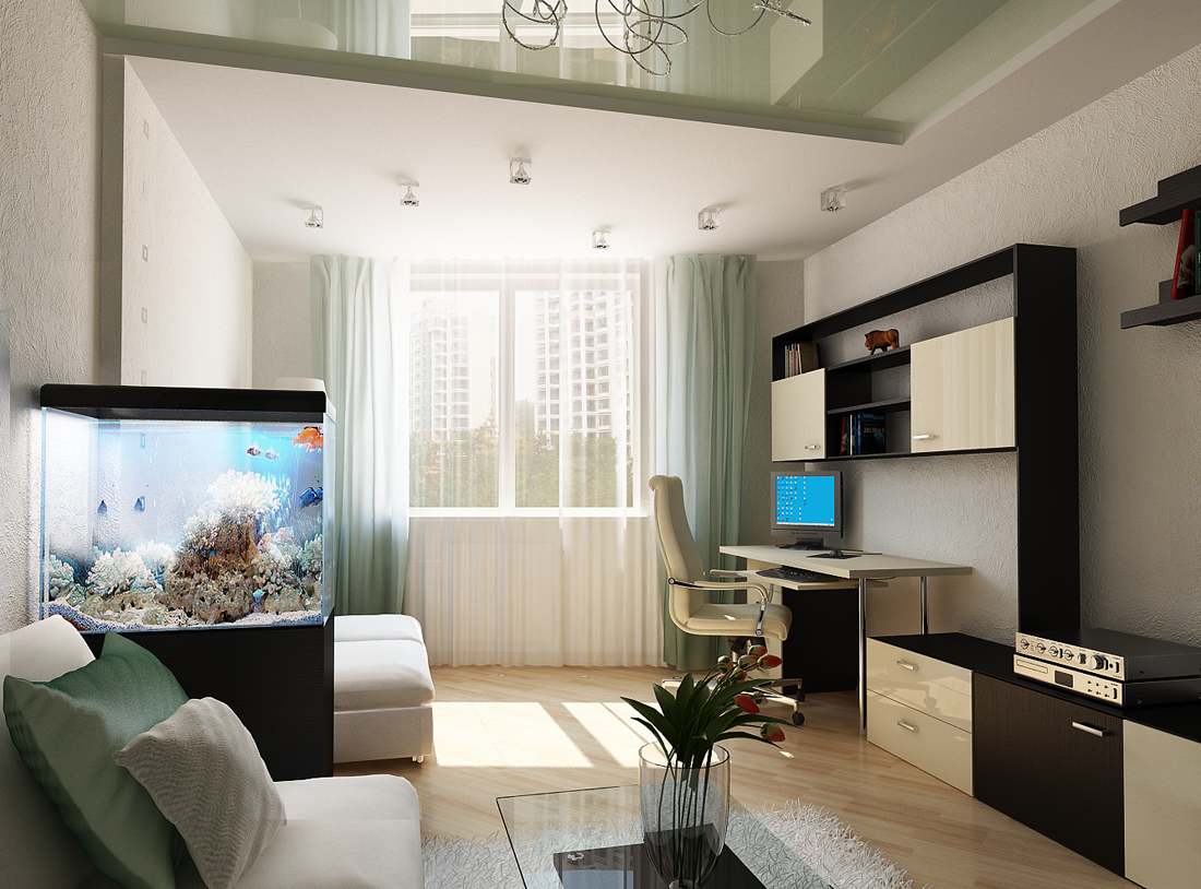 Визуализация гостиной