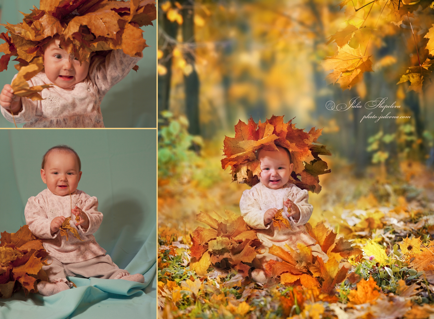 Фотомонтаж. Девочка в лесу