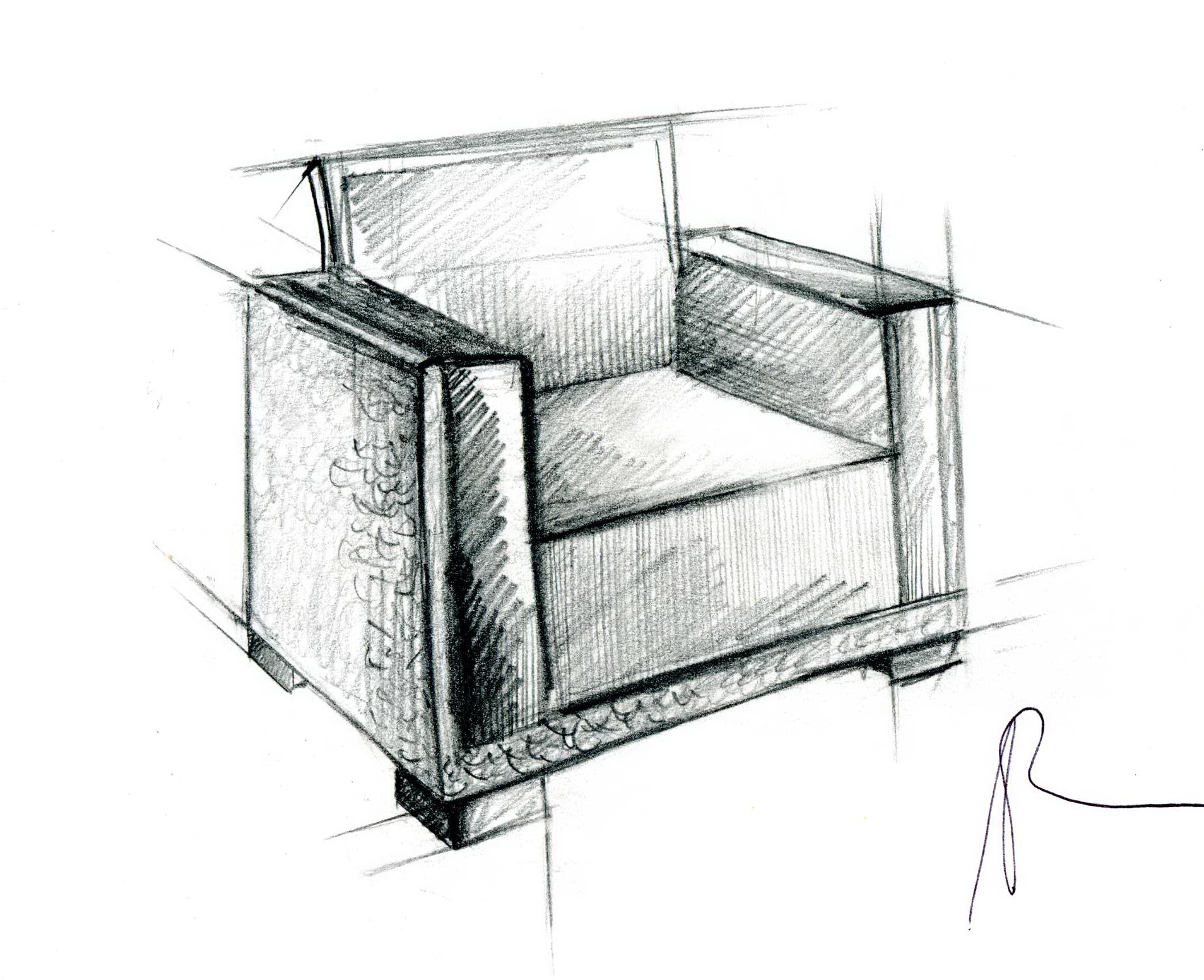 Эскиз кресла