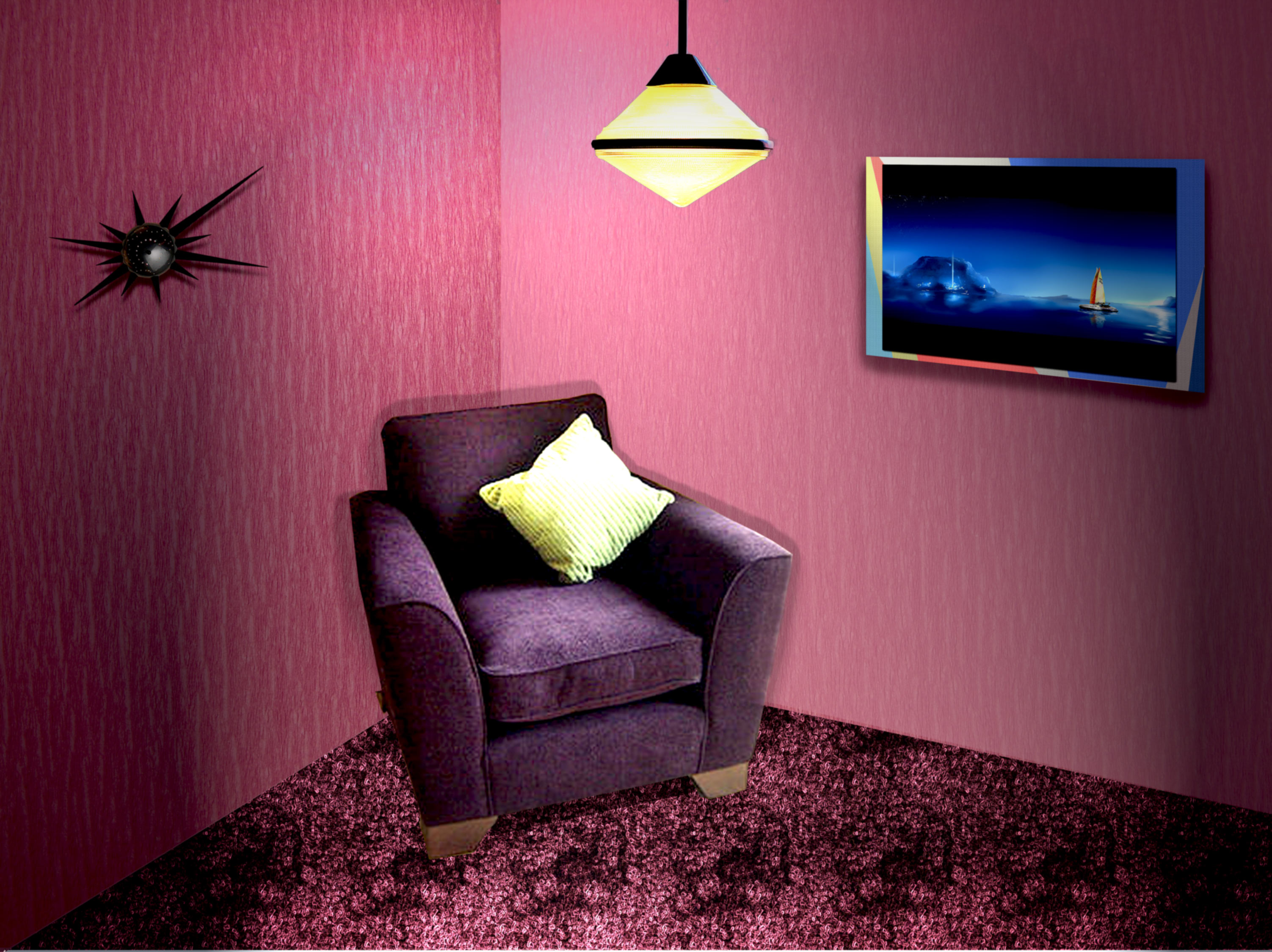 розовый уголок