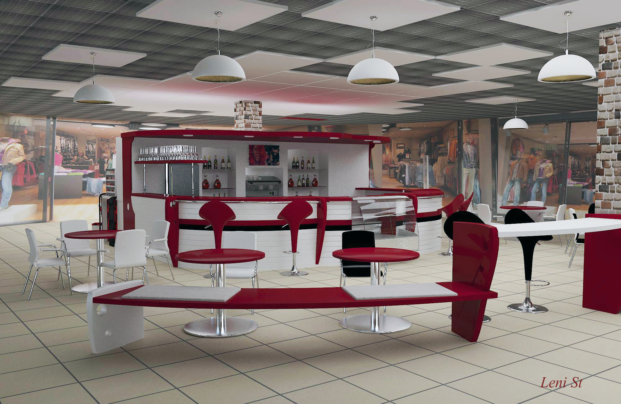 Проект бара в  ТЦ г.Минск