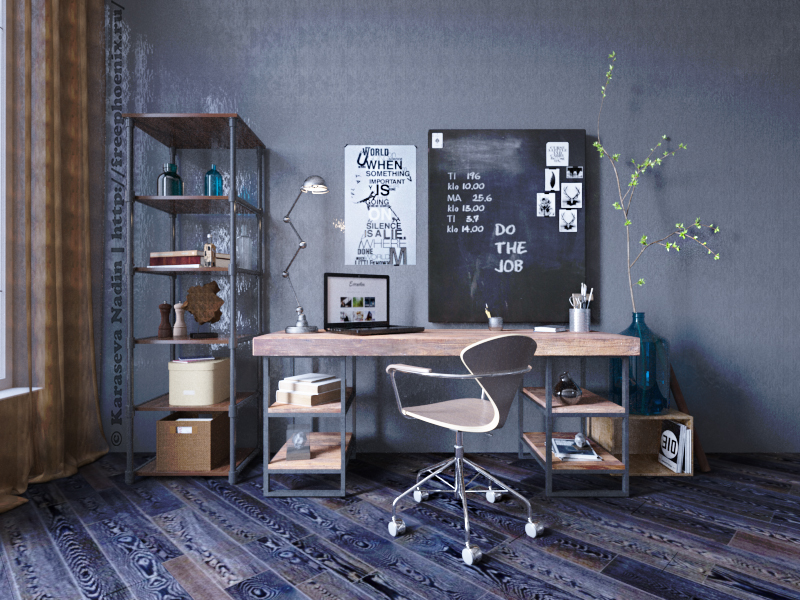 Творческий рабочий уголок.