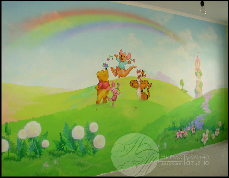 Роспись в детской "полянка"