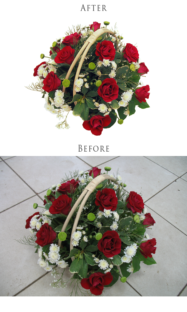 обтравка и обработка букета