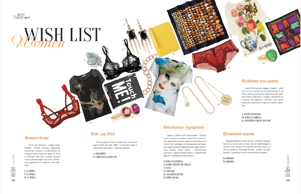 разворот журнала "Аtelier magazine"