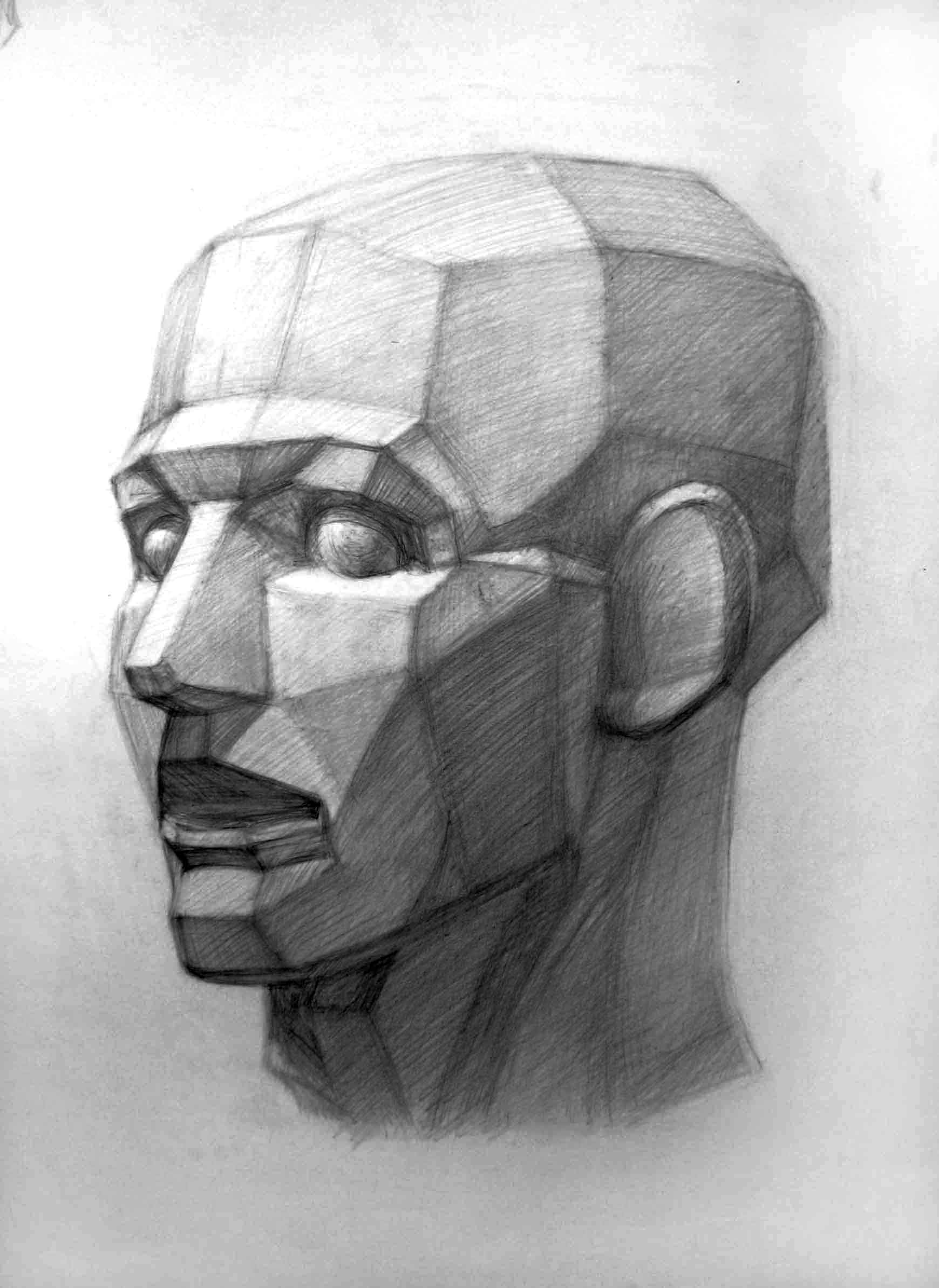 Гипсовая голова