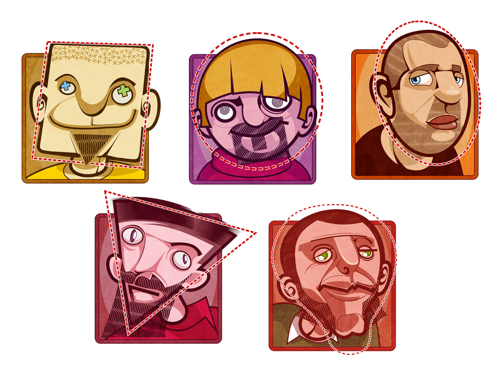 "как носят бороды" иллюстрация для Maxim