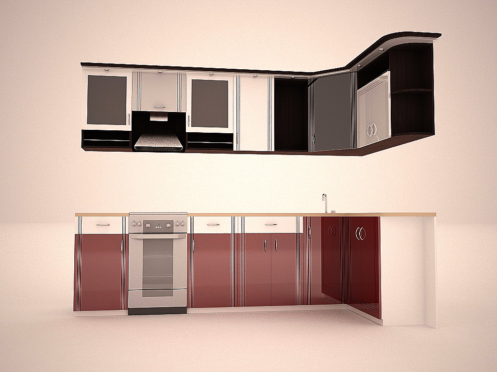 кухня MDF глянец