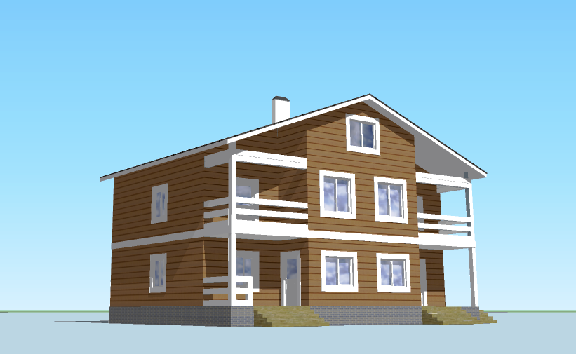 Визуализация здания жилого дома