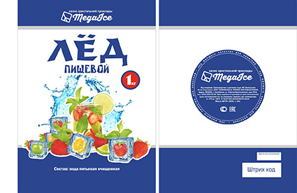 Упаковка для кубиков льда