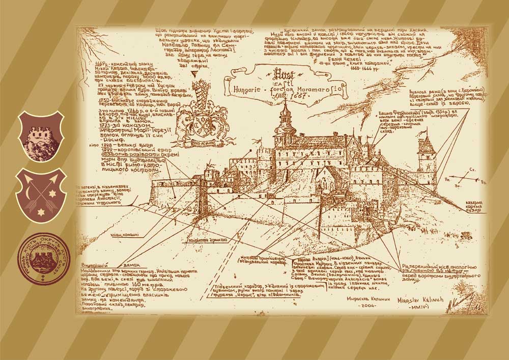 форзац фотоальбома "Хустщина – жемчужина Маромороша"