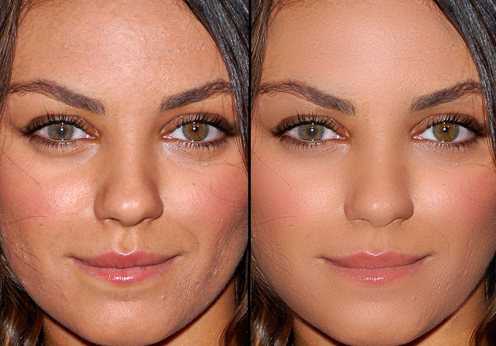 Ретушь лица и тела