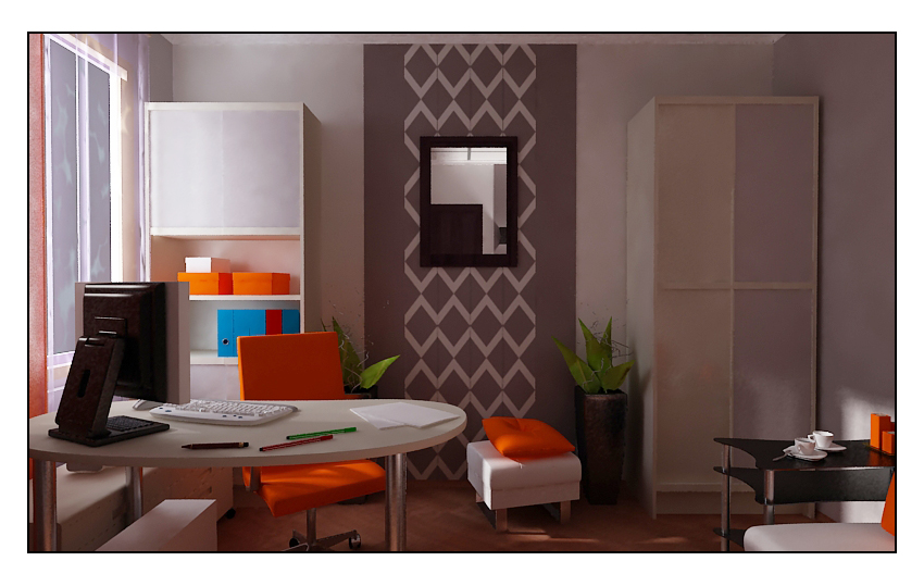 кабинет ТЦ Камея - геометрический узор