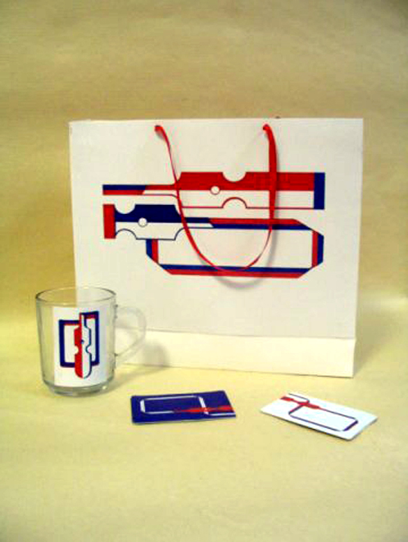 Фирменный стиль магазина канцелярских принадлежностей.