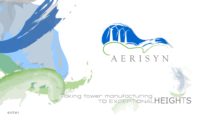 Интро страничка компании "AerSynEnergy"
