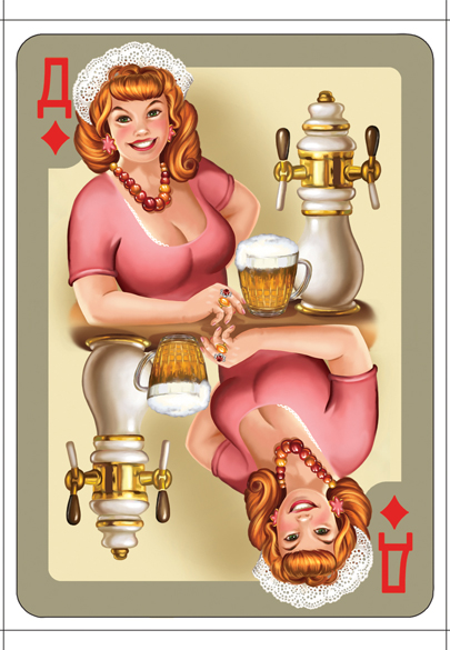 "Дама бубны" ккарта