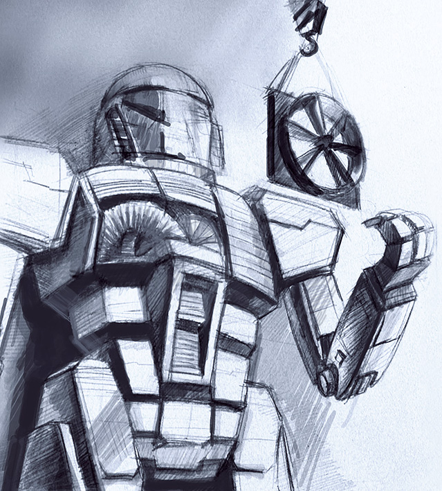 Эскиз плаката для "А-климат"