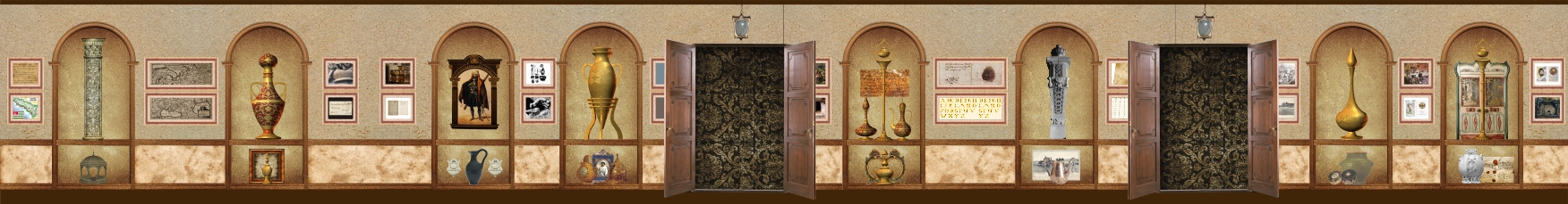 Оформление зала археологии в государственном музее (г.Сухум, Абхазия)