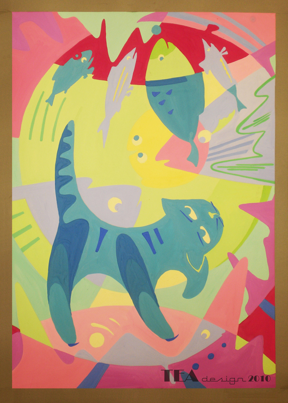 Панно в детскую "Котята"