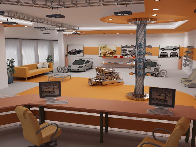 интерьер магазина автозапчастей