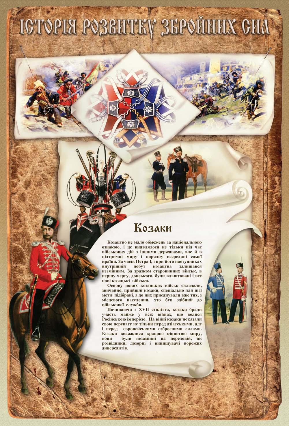 Серия плакатов "История развития вооруженных сил"