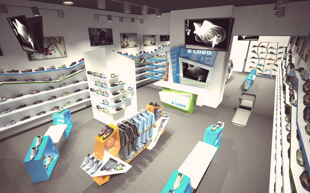 Дизайн обувного магазина Street Player