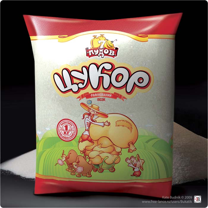Упаковка сахара для ТМ "7 пудов"