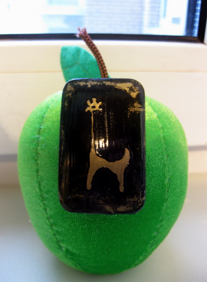 Брошь "Наскальная живопись"