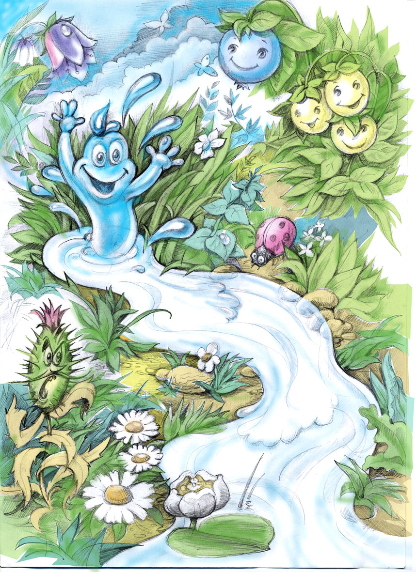 Рисунок  к сказке "Ручеек Жур-Жур"