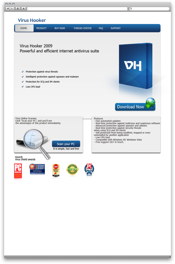 Сайт для призентации антиспая