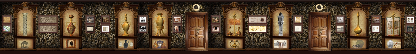 Оформление зала археологии в государственном музее (г.Сухум, Абхазия)