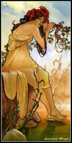 Копия работы Альфонса Мухи